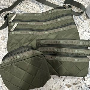 LeSportSac army green set